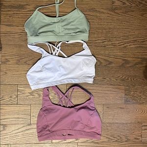Size 10 Lululemon bra set